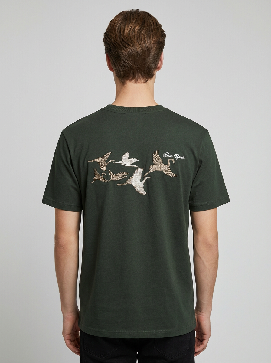 Rise Again in Streetwear Embroidery Oversized Tshirt