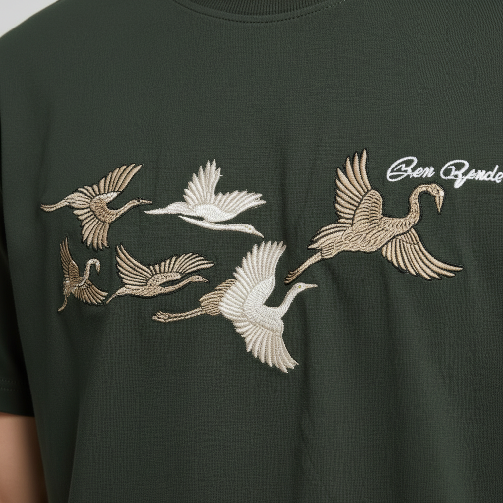 Rise Again in Streetwear Embroidery Oversized Tshirt
