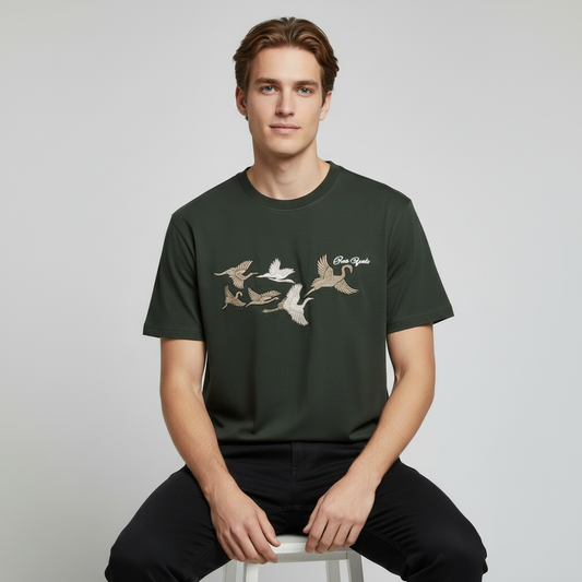 Rise Again in Streetwear Embroidery Oversized Tshirt