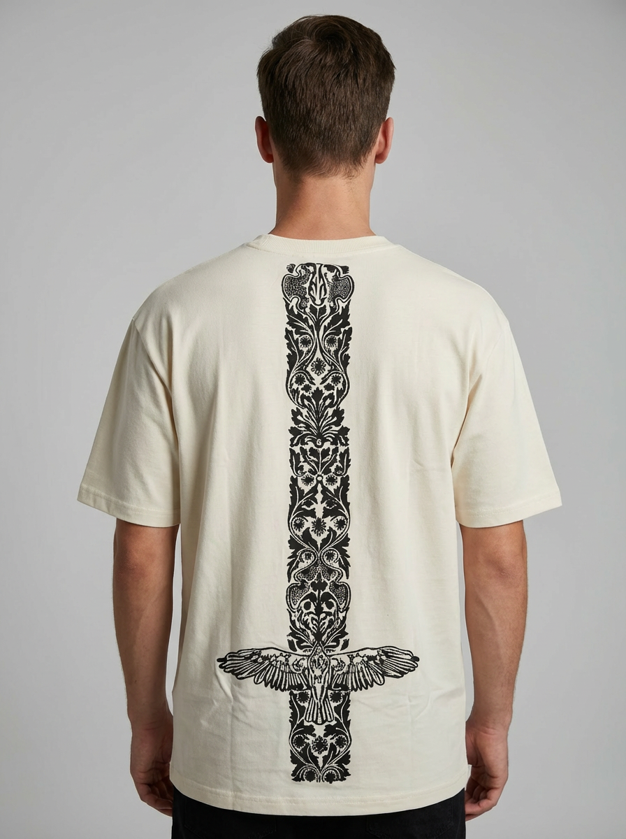 Ascension Spine Embroidery Oversized Tshirt