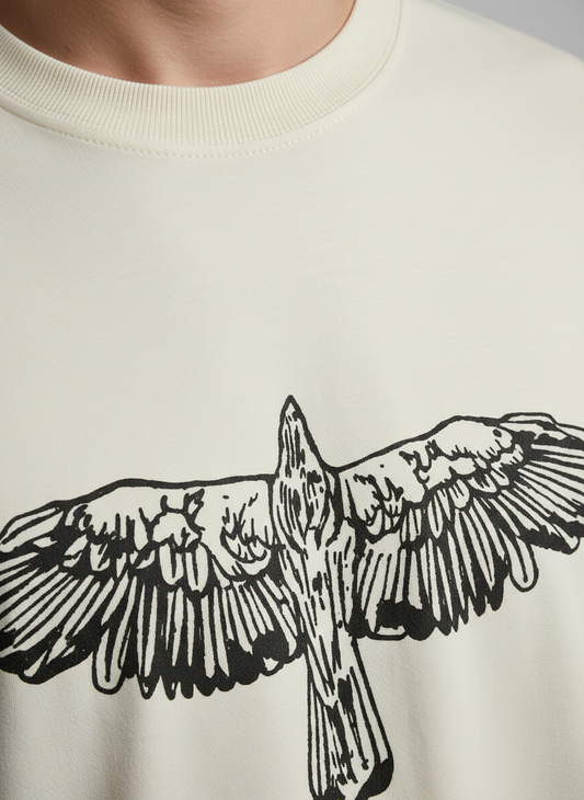 Ascension Spine Embroidery Oversized Tshirt