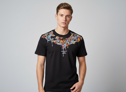 Sequence in Black Oversized Tshirt