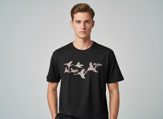 Rise Again in Streetwear Embroidery Oversized Tshirt