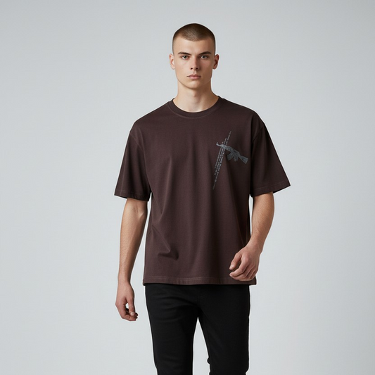 AK47 in Streetwear Oversized Tshirt