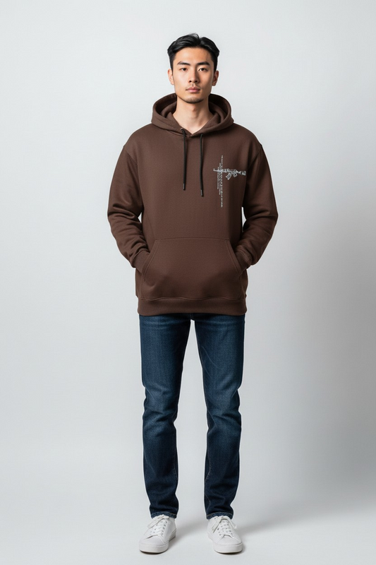 AK47 in Streetwear Oversized Hoodie