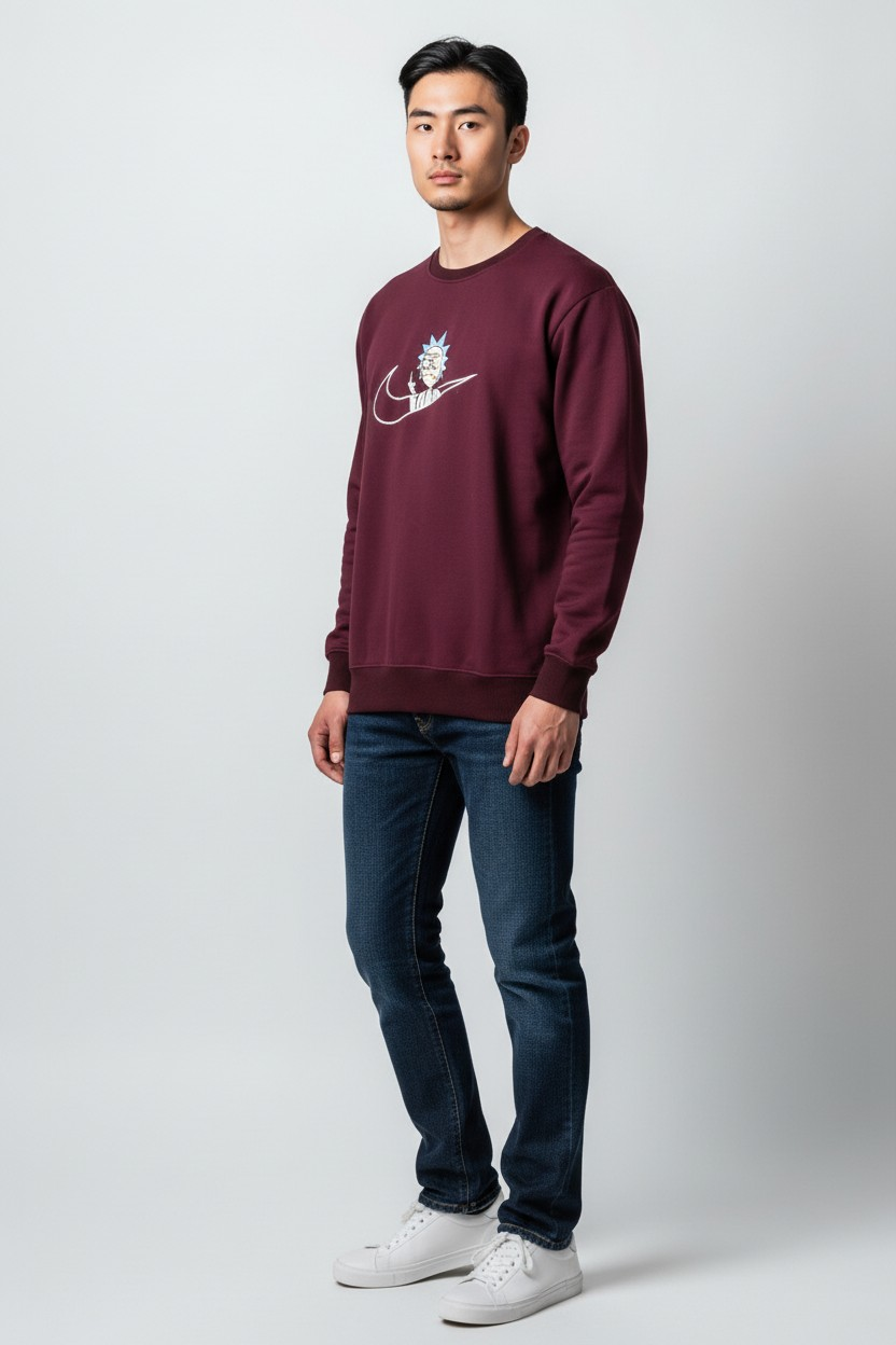 The "Rick-C-137" Bordeaux Fleece