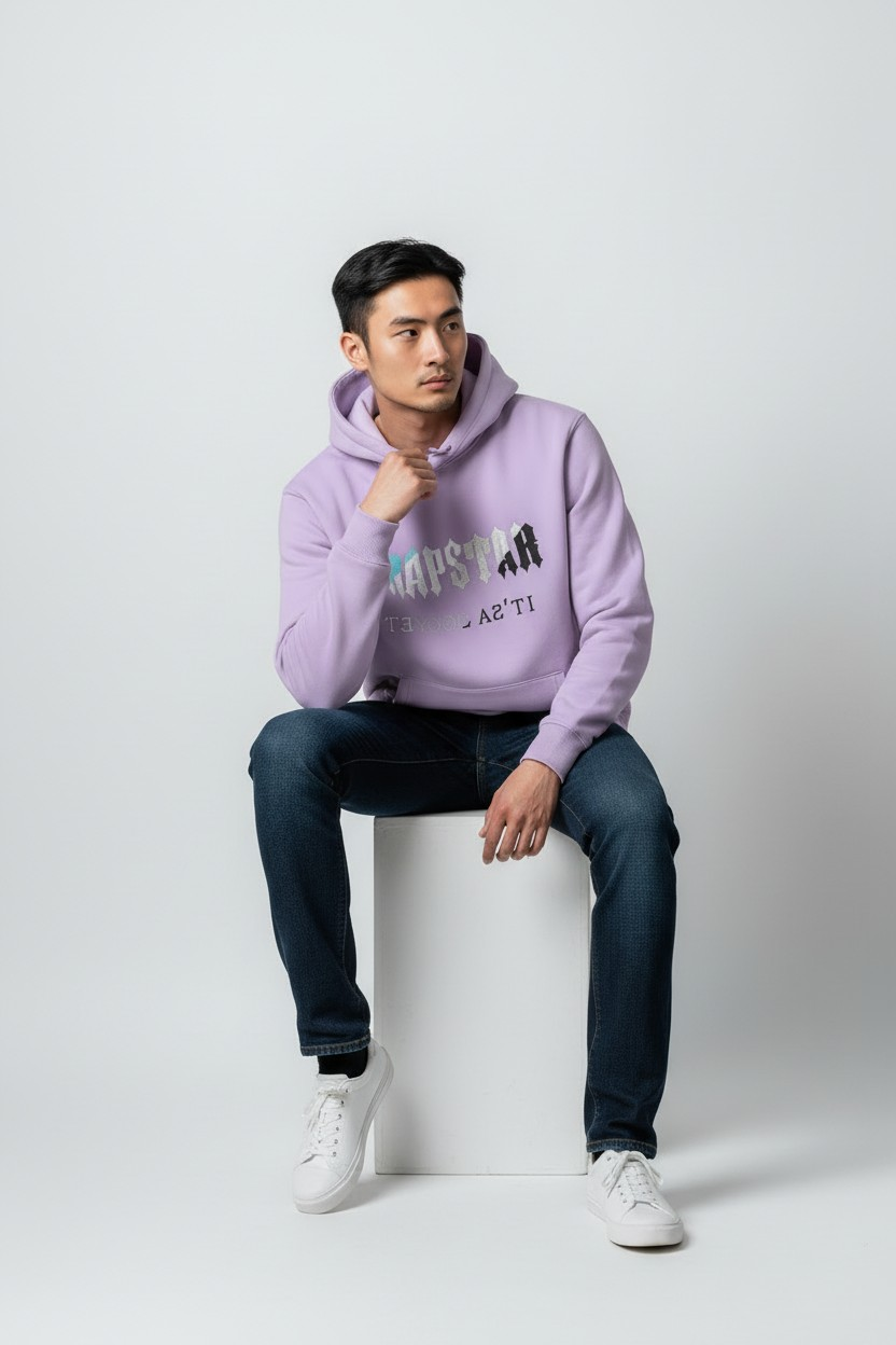 Lavender Ignite | 350 GSM Street-Art Hoodie