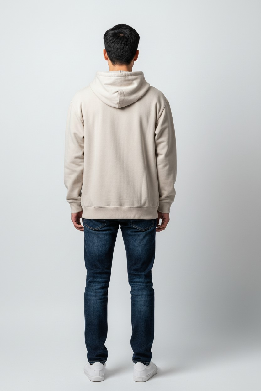 Infinite Void | 350 GSM Cream Heavyweight Hoodie