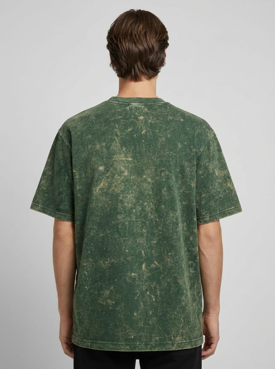 Green Acid Wash Oversized Tshirt